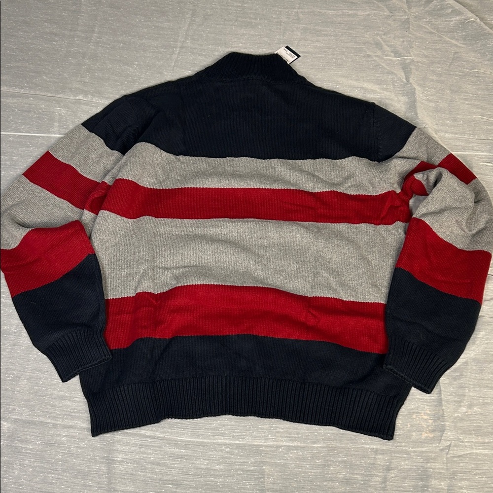 U.S Polo Striped Sweater - Red, Gray, and Blue NWT - Picture 3 of 3